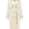 Brooklyn trench coat pearl off white jacket NIKKIE travel fabric
