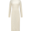 beacon dress pearl lang jurk off white nikkie travelstof