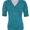 Aime balance | travel fabric tamara blouse retro green print green