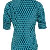 Aime balance | travelstof tamara blouse retro green print groen