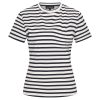 Mi Piace - T Shirt Streep Print - Black | Off White