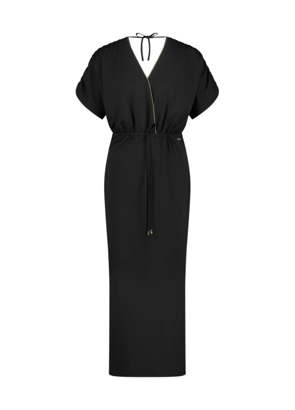 Aime Balance | Femke Dress - Black - Travelstof