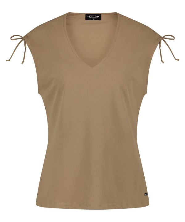 Lady Day - Top Ashley - Camel | Travel fabric