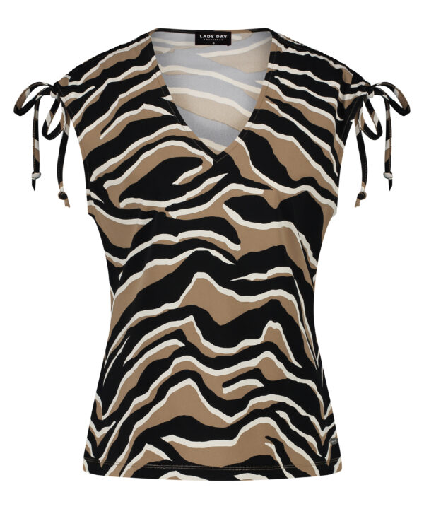 Lady Day - Top Ashley - Zebra Camel | Travelstof