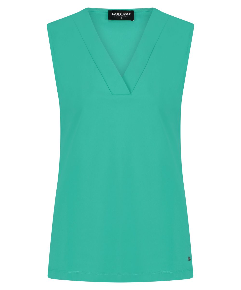 Lady Day - Top Claire - Paradise Green groen travelstof