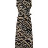 Lady Day | Dress Dantel - Zebra Camel Travel Fabric