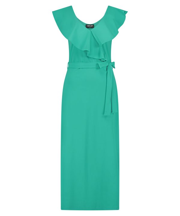 Lady Day - Dress Dunya - Paradise Green travelstof groen