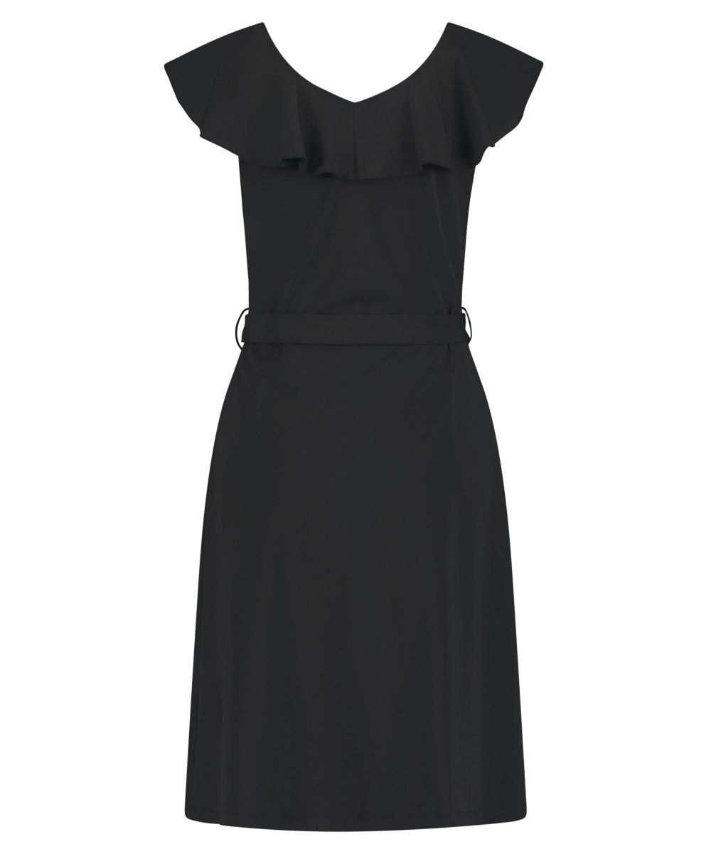 Lady Day | Dress Dunya Short - Black travelstof