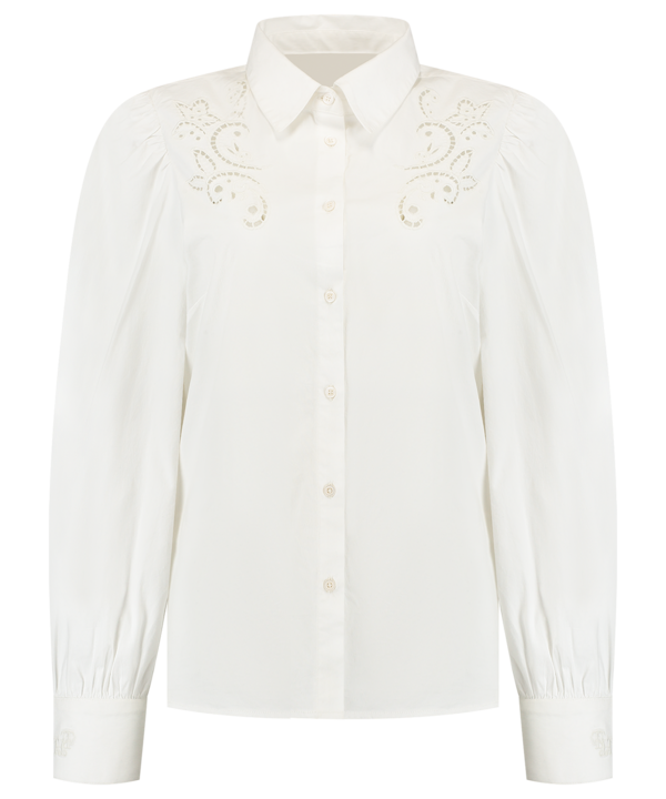 Chantal Janzen by Fifth House | Annalisa Blouse - White- Dames - Wit