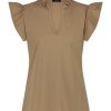 Lady Day - Top Julia - Camel | Travel fabric