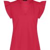 Lady Day - Top Julia - Red travel fabric