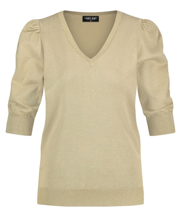 Lady Day | Lynn - Sand - Travel fabric - Tomorrow at home - Sweater - Women's clothing