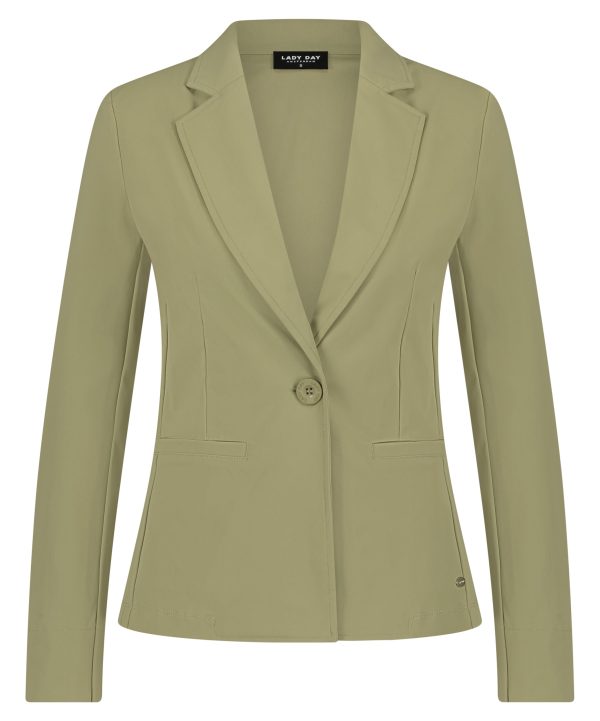 Lady Day - Blazer Billy - Baby olive - Travelstof | Morgen in huis