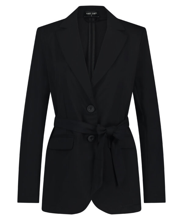 Lady Day - Blazer Lois - Black - Travelstof | Morgen in huis - Zwart - Dameskleding