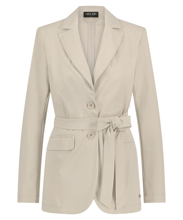 Lady Day - Blazer Lois - Sand - Travel fabric | Tomorrow at home - Women's Clothing