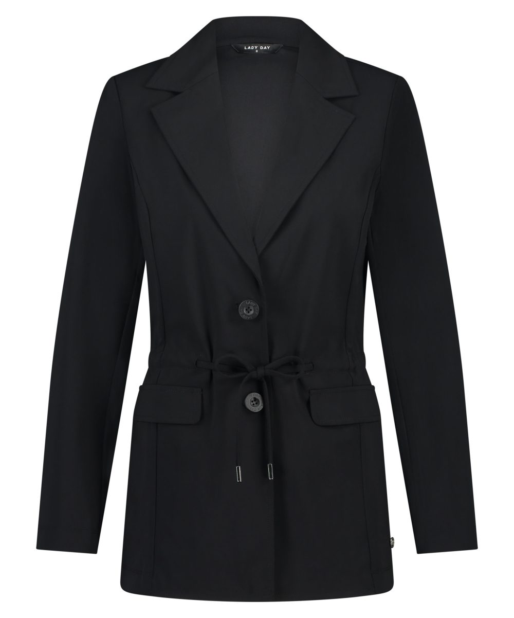 Lady Day - Blazer Campbell - Black - Travelstof | Morgen in huis