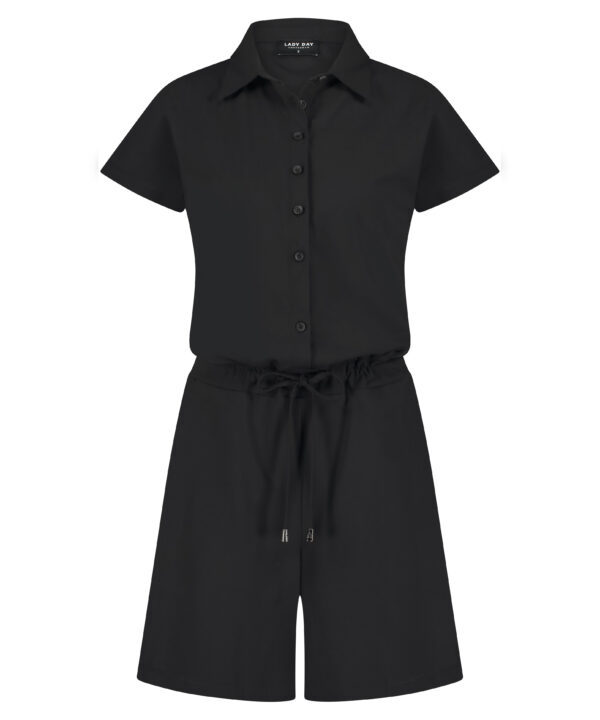 Lady Day | Jumpsuit Maya - Black travelstof