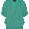 Lady Day - Myrthe Top - Paradise Green travel fabric green