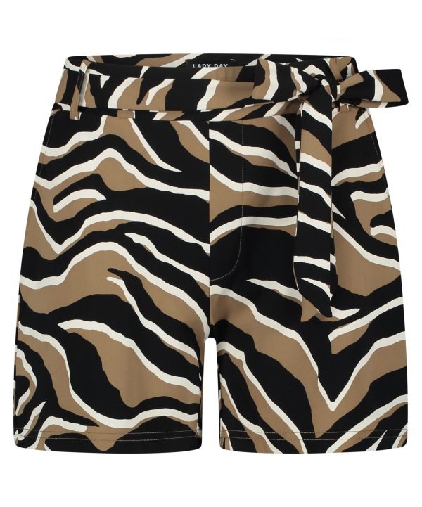 Lady Day | Shorty - Zebra Camel travel fabric