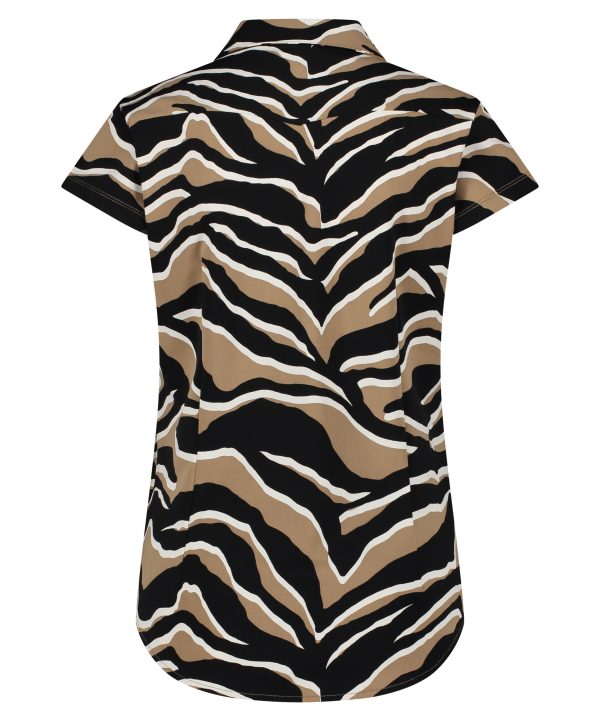 Lady Day | Suzy Cap - Zebra Camel travel fabric