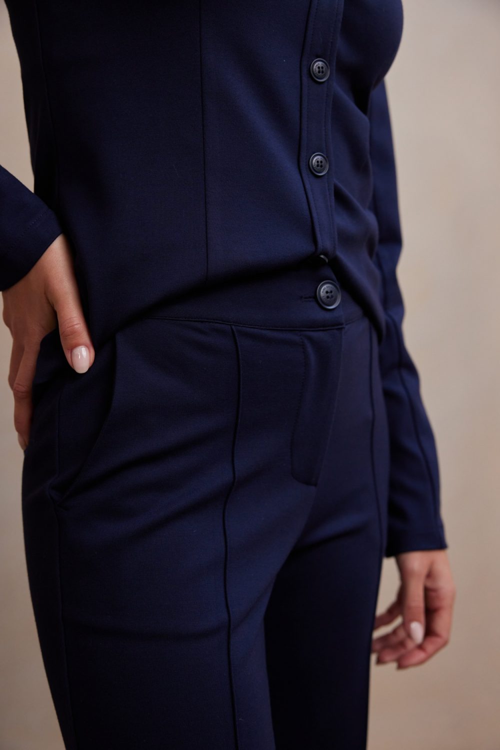 Aime - Hazel Pants - Dark Blue | Travelstof - Morgen in huis