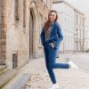 &Co Woman - Penny Travel - Denim - Denim - Travelstof - Broek - Pants - Blauw - Dameskleding