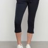 &Co Woman - Phoenix Capri Travel - Navy - Travelstof Dames - Broek