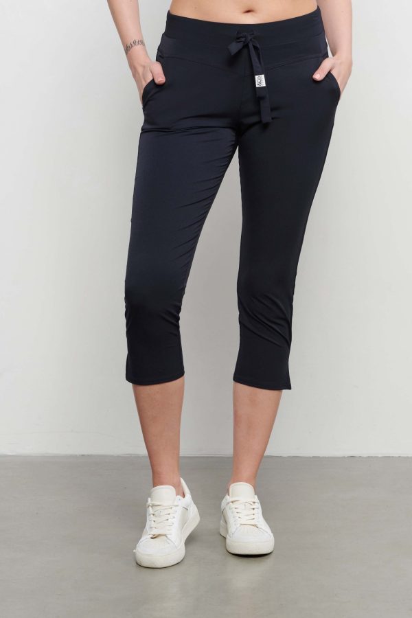 &Co Woman - Phoenix Capri Travel - Navy - Travel fabric Ladies - Trousers