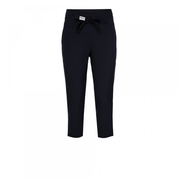 &Co Woman - Phoenix Capri Travel - Navy - Travelstof Dames - Broek