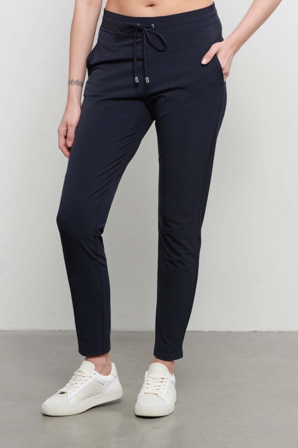 &Co Woman - Penny Travel - Navy - Travel fabric trousers Andco Woman Women's Clothing Navy / blue