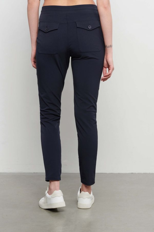 &Co Woman - Penny Travel - Navy - Travel fabric trousers Andco Woman Women's Clothing Navy / blue