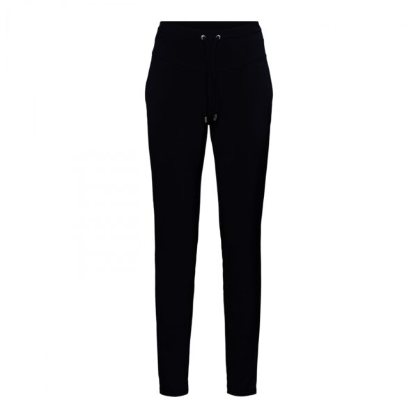 &Co Woman - Penny Travel - Navy - Travelstof Broek Andco Woman Dameskleding Navy / blauw