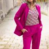 &Co Woman - Chrissy Comfort - Raspberry Travelstof Kleding Dames Broek Roze