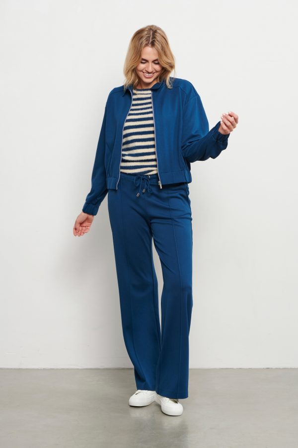 &Co Woman - Dionne Punta - Denim - Travel fabric | Tomorrow at home - Trousers - Trousers - Blue - Women's Clothing