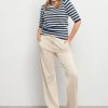 &Co Woman - Belen Stripe - Denim Multi | Morgen in huis - Top - Blauw - Wit - Dameskleding