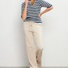&Co Woman - Belen Stripe - Denim Multi | Morgen in huis - Top - Blauw - Wit - Dameskleding