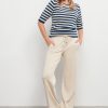 &Co Woman - Belen Stripe - Denim Multi | Morgen in huis - Top - Blauw - Wit - Dameskleding