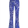 Aime - Joelle Trousers - Floral Chain Print Clothing Travel fabric Blue Travel fabric trousers Ladies clothing