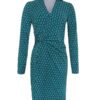 Aime - Julie Dress - Retro Greens Print | Travelstof Clothing Ladies Dress Green