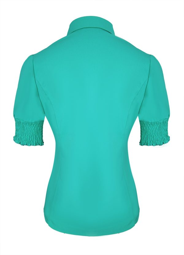 Aime - Filou Blouse - Lucky Green - Travel fabric | Tomorrow at home