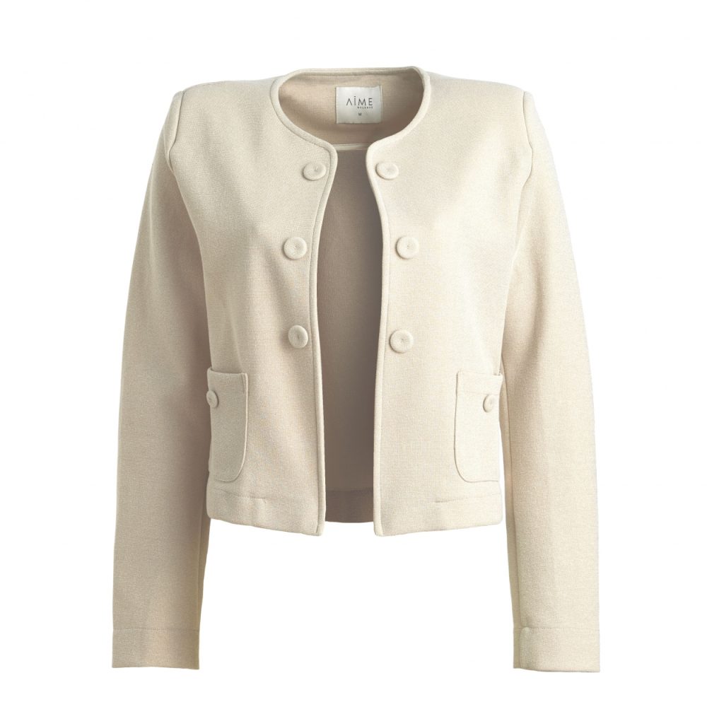 Aime Balance - Norma Jacket - Sand - Travelstof - Morgen in huis