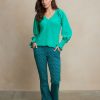 Aime | Joyce Blouse - Lucky Green | Travelstof - Morgen in huis