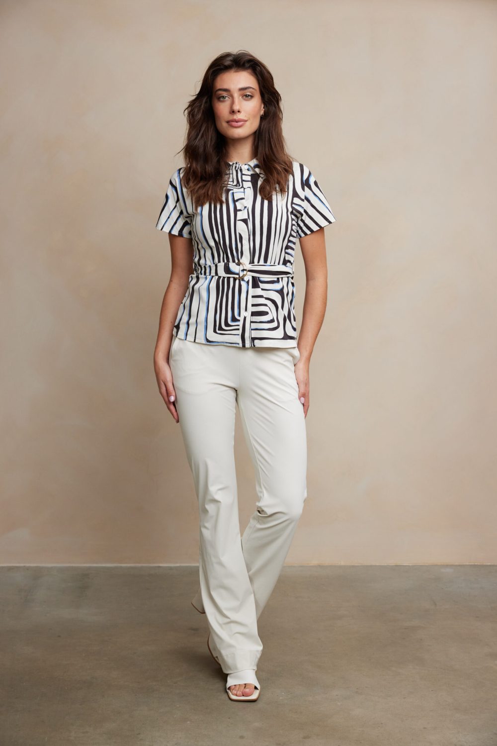 Aime - Jill Top - Azura Print - Travelstof | Morgen in huis - Dameskleding - Aime Balance