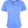 Aime - Mosli Polo - Island Blue | Travel fabric - Tomorrow at home - Women's Clothing - Aime Balance - Blue