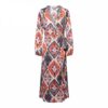 &Co Woman - Nora Ikat Tile - Navy Multi - Women's Clothing - Travel Fabric - Dresses
