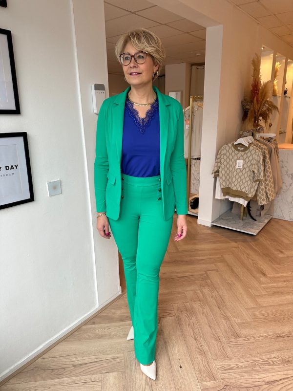 Aime Balance | Lara Trousers - Lucky Green | Tomorrow at Home - Green -Ladieswear -. 