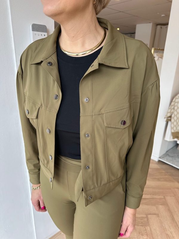 Lady Day - Jacket Jazz - Olive - Travel fabric | Tomorrow at home - Green - Jacket - Women's Clothing