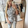 Aime - Jill Top - Azura Print - Travelstof |