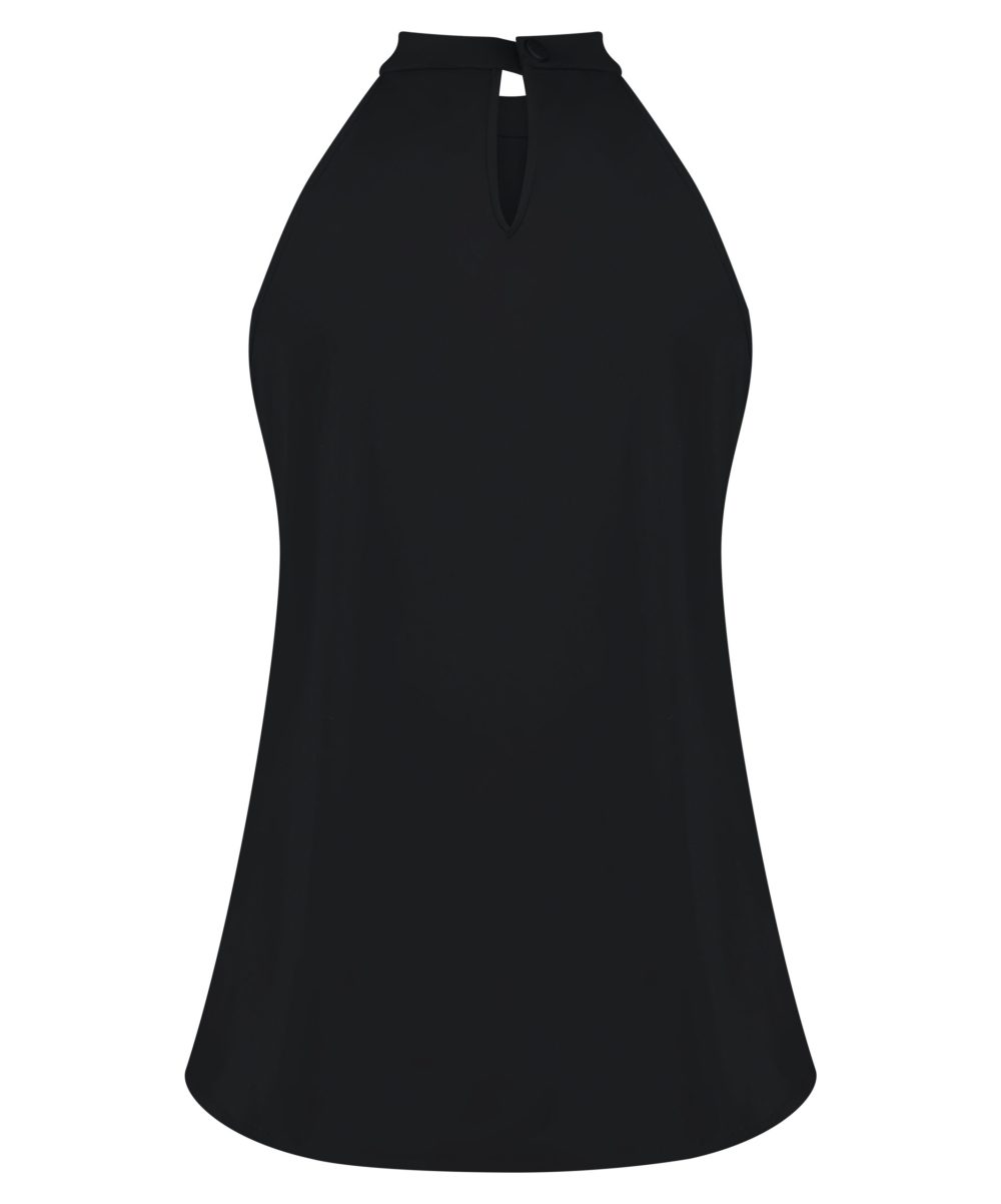 Lady day Tinka top Black travelstof zwart