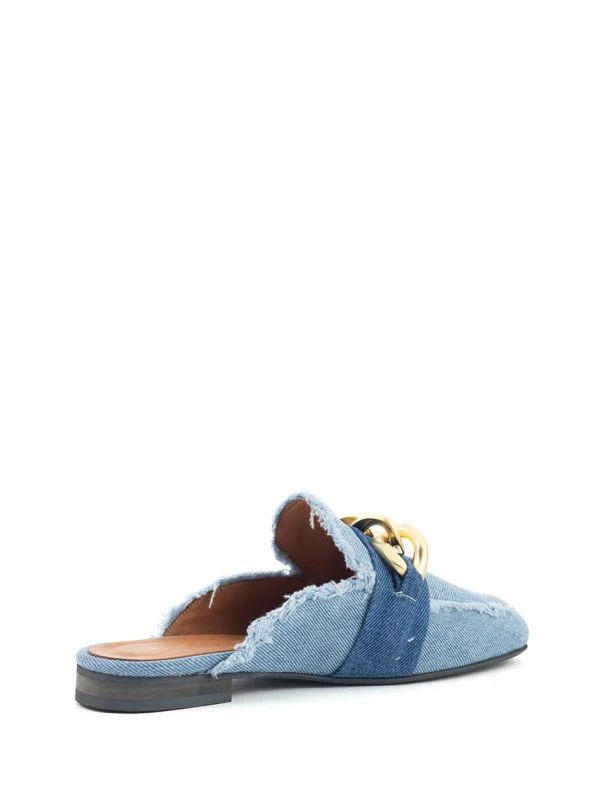 Babouche - Sammy Mule - Light Blue/Dark Blue Jeans